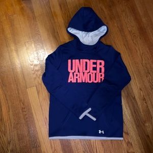 Under Armour Youth Large Blue and Pink Hoodie